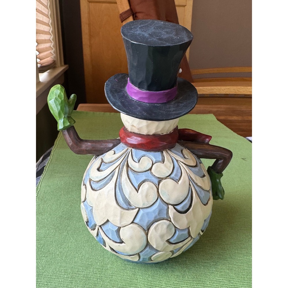 Jim Shore Heartwood Creek 4032483 Light Up Snowman Top Hat Christmas Reitired! - Picture 3 of 12